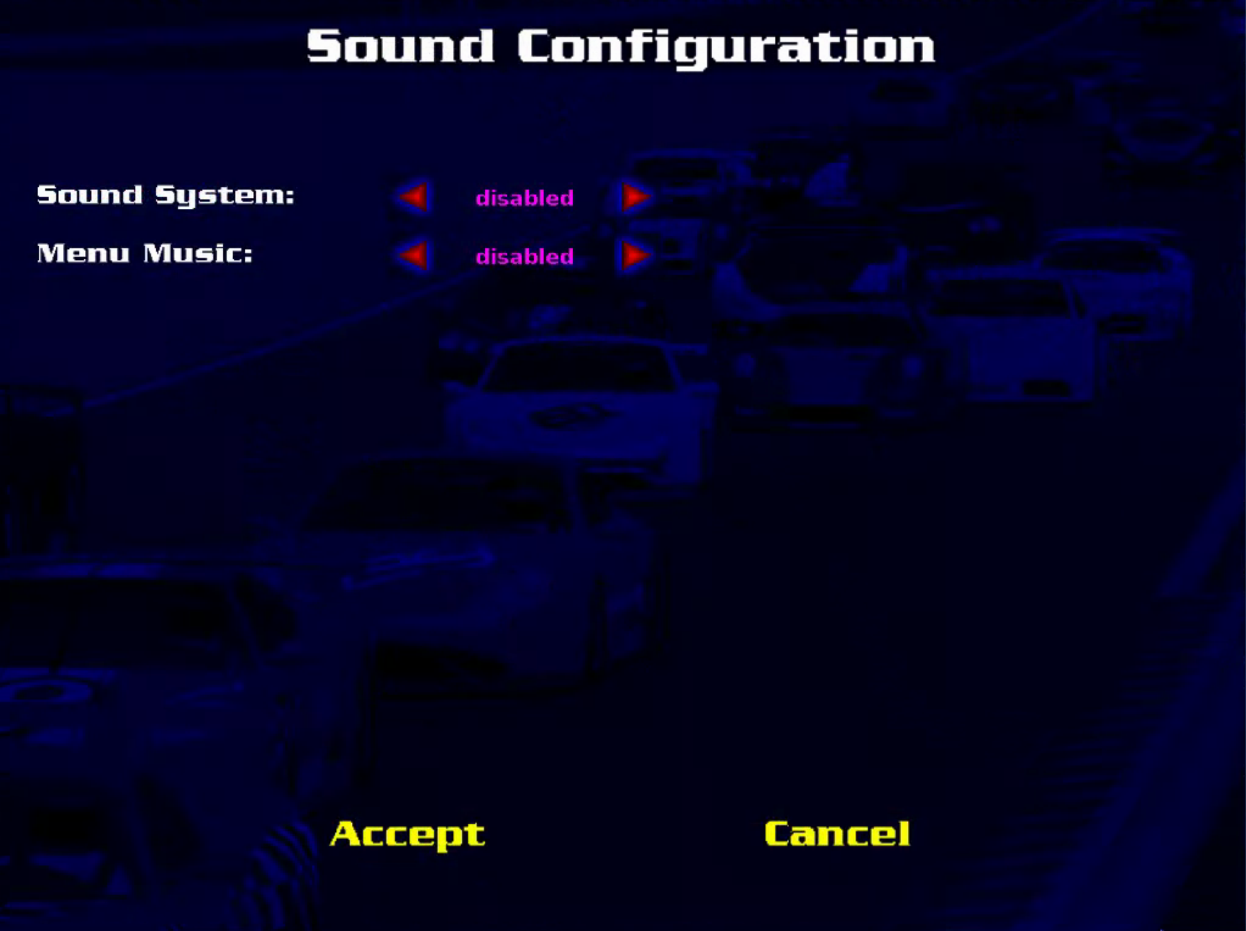 Sound菜单界面